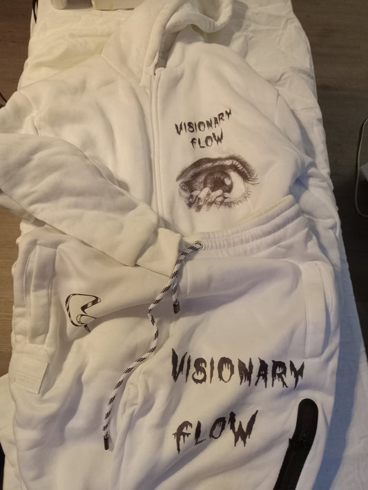 White visionary Flow hoody set