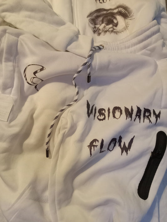 White visionary Flow hoody set